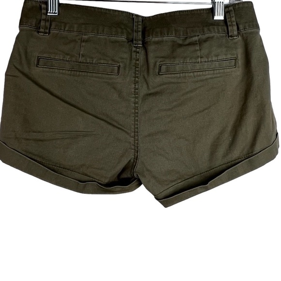 Express Womens Shorts Olive Distressed Khaki Size 2 - Picture 3 of 8
